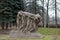 Monument the Funeral of the leader. Sculptor Sergey Merkurov in Leninskiye Gorki.