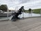 Monument ghost of sailor in Klaipeda