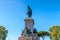 Monument of Giuseppe Garibaldi, placed in Rome on the highest point of the Janiculum hill on the square Piazzale Garibaldi, Rome,