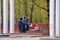 Monument Grieving mother and the young soldier. Tyumen