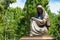 Monument grieving woman in Tashkent, Uzbekistan.