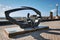 Monument installed on Arrecife seafront of Lanzarote. Spain