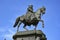 Monument of King John of Saxony in front of the Semperoper in Dresden, Saxony, Germany