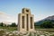 Monument of letter L from Glagolitic alphabet in Jurandvor near Baska, Island Krk Croatia.