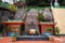 Monument of Lim Goh Tong standing in Chin Swee Caves Temple, Genting Highland, Malaysia.