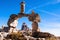 Monument on the Monte Piana where 14000 soldiers lost their life during the first world war