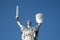 Monument Mother Motherland in Kiev, Ukraine. Monumental statue of the Mother Motherland devoted the Great Patriotic War