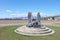 Monument near Ferry Memorial Ship in Hakodate, Hokkaido, Japan