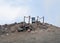 Monument near the top of Volcano Merapi