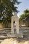 Monument outside the Rocca gate in Montefalco