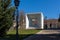 Monument of the People of Madrid at Paseo de la Castellana street in City of Madrid, Spain