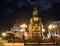 Monument of Piter First, Medniy horseman, in Saint-Petersburg, n