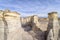 Monument Rocks in western Kansas prairie