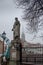 Monument of Saint John the Baptist on Tumski bridge. Wroclaw