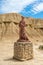 Monument of shepherd in the Bardenas Reales