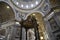 Monument in St Peter`s Basilica in the Vatican City in Rome Italy