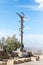 The monument - the Staff of Moses in Memorial Church of Moses on Mount Nebo near the city of Madaba in Jordan