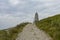 Monument the summit of Grand ballon in Vosges France.