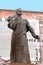 Monument of Taras Shevchenko on the central square in the old town Chernivtsi