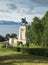 Monument of Tatishchev on the banks of the Volga river at Togliatti, Russia