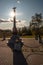 Monument to the 2nd cuirassier division on the Borodino field in the Moscow region of Russia.