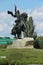 The monument to Alexander Suvorov in Suvorov Square in Tiraspol, Moldova, Transnistria