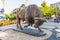 Monument to the bull in Istanbul,