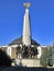 Monument to countries of anti-Hitler coalition - statue of soldiers of armies of USSR, USA, France, UK