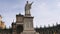 Monument to Dante Alighieri on Piazza Dante, Naples, Italy