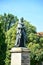 Monument to Duke Ernest I (Herzog Ernst I) in front of the EHRENBURG palace in Coburg, Germany