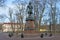 The monument to Emperor Peter the great on the waterfront