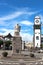 Monument to explorer Goncalo Velho Cabral on the main square