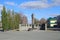 Monument to the fallen soldiers in the village of Blagoveshchenka Altai territory