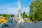 Monument to the firefighters who died during Chernobyl accident in the Ukraine