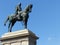 Monument to Giuseppe Garibaldi hero of the Roman Republic to the Gianicolo to Rome in Italy.