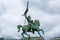 Monument to Godefroid Godefroy de Bouillon on Royal Square in Brussels