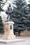 Monument to the great Spanish writer Miguel de Cervantes Saavedra, Park `Friendship`, Moscow.