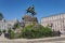 Monument to Hetman Bogdan Khmelnitsky on on Sofievskaya square, Kiev