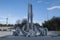 Monument to the Liquidators of Chernobyl who bravely dealt with the nuclear disaster