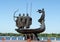 Monument to the mythical founders of Kiev on the Dnieper river.