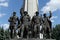 Monument to the participating countries of the anti-Hitler coalition in Victory Park on Poklonnaya Hill in Moscow