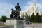 Monument to the partisans on the square in the center of Bryansk