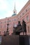 Monument to Paul I. Side view. Mikhailovsky Castle. St. Petersburg.