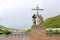 Monument to Peter and Paul, in Petropavlovsk-Kamchatsky. Russia