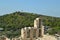 Monument to Philopapos, on the top of the hill Philopapos Seen From The Acropolis Of Athens. Architecture, History, Travel, Landsc