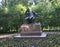 Monument to Pushkin to the lyceum student in Tsarskoye Selo