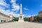 Monument to the Restorers at Restauradores Square Lisbon