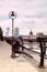 Monument to sailor on banks of River Liffey