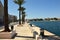 Monument to the Sailor of Italy Monumento al Marinaio d`Italia in Brindisi city, Apulia, southern Italy