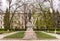 Monument to Sergey Kirov in the park of Pskov, Russia